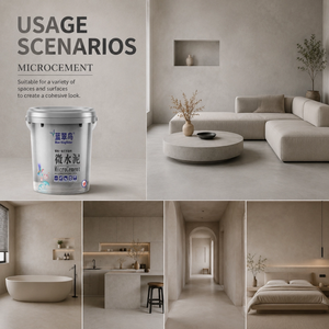 Peinture pour sols <span class=keywords><strong>en</strong></span> microciment et revêtement mural <span class=keywords><strong>en</strong></span> microciment, haute dureté, résistant aux rayures, pour intérieur et <span class=keywords><strong>extérieur</strong></span> - Product Image 5