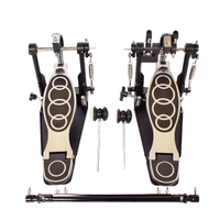 Pédale double professionnelle pour grosse caisse, idéale pour la pratique et la performance de batterie jazz – Accessoire d'instrument de percussion haut de gamme