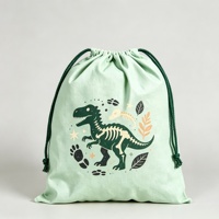 Sac à cordon personnalisé imprimé mignon, pochette de rangement réutilisable pour enfants, école, sport, voyage, emballage cadeau, logo personnalisé disponible