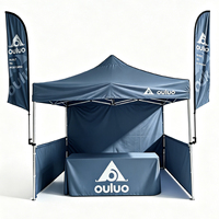Tente de salon professionnelle personnalisée avec logo, 2x2m, 3x3m, 3x4.5m, 3x6m, imperméable, anti-vent, structure hexagonale en aluminium, stand d'exposition portable