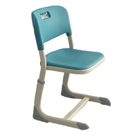 Ensemble de mobilier scolaire moderne pour une seule salle de classe, chaises pliantes réglables en hauteur en acier et en plastique pour l'école primaire