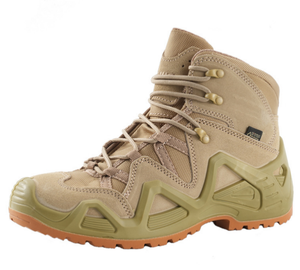 SFB0701 Bottes de randonnée durables en cuir de vachette suédé, doublure en mesh, coupe haute, semelle extérieure en PU, chaussures tactiques CN GUA - Product Image 5