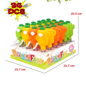 Promotional gifts a variety of cartoon fruit and vegetable plant shape bubble children's toys portable mini hand pressure fan