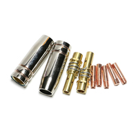Kit de torche de soudage MIG MB15 15AK, embout de contact en laiton, diffuseur, accessoires de pistolet MIG, embouts de contact pour torche à gaz CO2