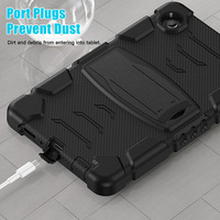Béquille intégrée antichoc robuste étui pour tablette pour Samsung Galaxy Tab A9 8.7 pouces SM-X110 SM-X115 TPU 2 en 1 couverture arrière