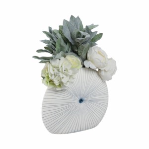 Vaso in Ceramica con Motivo a Pois, Vaso Decorativo per Fiori per Soggiorno, Camera da Letto, Arredamento Casa - Product Image 2