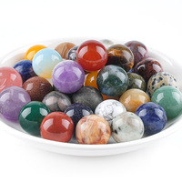 Nouvelle boule de cristal en pierre précieuse naturelle de 16 mm, pièce unique pour la décoration de la maison, la guérison par les cristaux et la fabrication de bijoux