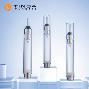 15Ml Lege <span class=keywords><strong>Plastic</strong></span> Cosmetische Oogserum Verpakking Vacuüm Airless Injectiefles Spuit Serum Lotion Fles - Product Image 1