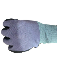 Gants en nitrile noir NBR avec écran tactile en tricot nylon-spandex