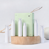 Flacons pompe sans air en PP rose de luxe 30ml/50ml pour emballage cosmétique de crème anti-acné, sérum, huile, lotion et écran solaire