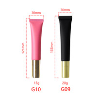 Baume à lèvres hydratant au peptide de luxe en tube compressible, végétalien, brillant et nourrissant, marque privée
