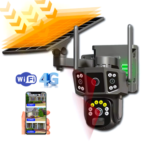 Kamera PTZ Solar 4MP HD 4G WiFi dengan Penglihatan Malam Deteksi Gerakan Audio Dua Arah Tahan Cuaca Baterai 8000mAh - Product Image 1