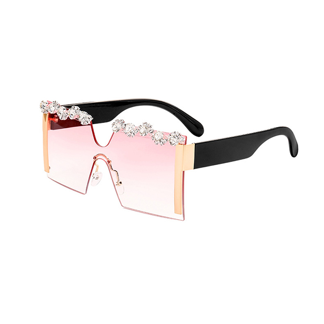 One Piece pequeña mitad sin montura gafas de sol diseño demujer One Piece pequeña mitad sin montura gafas de sol diseño demujer