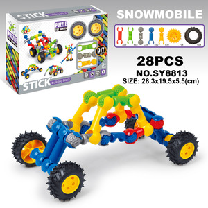 Enfants jouet assemblage bricolage blocs de construction à emboîtement blocs de construction conjoints multifonctionnels 115 pièces jouets éducatifs en gros - Product Image 5