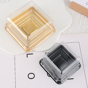 Yuxuan Caja de embalaje de exhibición desechable de plástico transparente para pastel de crema - Product Image 1