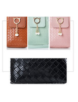 Sac à main pour téléphone portable Gelory 2025, style sac à main pour femme, avec pompon en perles tressées, sac à bandoulière