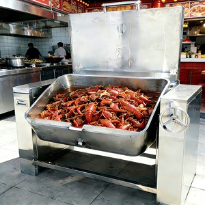 Sartén Inclinable con Doble Fondo, Olla Inclinable para Cocinar, Equipo de Cocina, Máquina para Freír Filetes de <span class=keywords><strong>KFC</strong></span> y Langostinos Fritos - Product Image 2