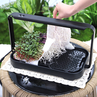 Kit de jardinage intérieur écologique avec plateau LED électronique, ensembles de démarrage hydroponiques pour la culture de micro-légumes et de légumes