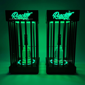 OEM logotipo personalizado champán vino glorificador VIP servicio soporte de exhibición <span class=keywords><strong>LED</strong></span> iluminar jaula botella presentador para club nocturno salón - Product Image 5