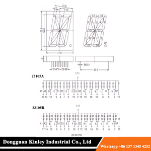Màn Hình <span class=keywords><strong>Led</strong></span> Lớn Chữ Và Số <span class=keywords><strong>16</strong></span> Đoạn 2.3 Inch - Product Image 2