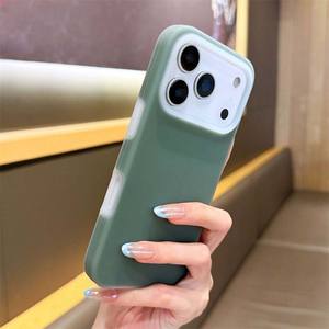 Funda protectora de silicona tipo gel MOQ500 para <span class=keywords><strong>iPhone</strong></span> 17 Pro Max, 17 Air, 16, 15 Plus, 14, 13, 12 con <span class=keywords><strong>forro</strong></span> de fibra de silicona estilo macaron. - Product Image 3