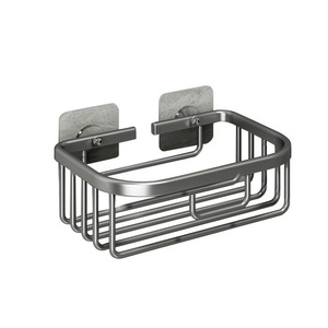 Porte-savon mural moderne en fer, étanche, sans perçage, avec ventouse, pour rouleaux de papier et lingettes humides - Product Image 1