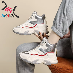 Chaussures décontractées pour femmes à plateforme, en velours, à tige haute, toutes saisons, pour l'hiver - Product Image 6