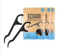 Boîte en plastique portable avec logo OEM pour fil dentaire, conteneur pour cure-dents, rangement pour le nettoyage des dents, soins bucco-dentaires avec cure-dents en fil dentaire