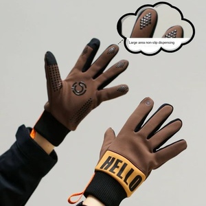 Gants d'hiver pour hommes en plumes de poulet avec logo HELLO, longueur poignet, pour cyclisme, vélos <span class=keywords><strong>électrique</strong></span>s, sports de plein air, coupe-vent - Product Image 4