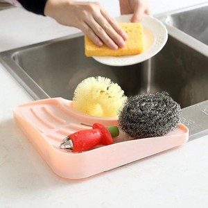 Rejilla de almacenamiento triangular multifuncional para fregadero de cocina, rejilla de drenaje de esponja para lavar platos <span class=keywords><strong>mu</strong></span> - Product Image 1