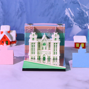 Bloc de Notas 3D, Bloc de Notas Pequeño con Diseño de <span class=keywords><strong>la</strong></span> Catedral de Santa Sofía, Paisaje de Iglesia Católica, Decoración de Escritorio, Papelería, Regalos - Product Image 4