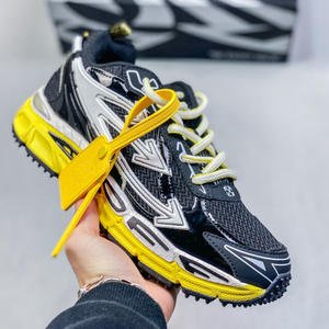 2025 Sneaker transfrontaliera fuori stagione per il tempo libero marrone giallo con fondo spesso vento alpinismo attraverso la rete di innalzamento della Torre - Product Image 1