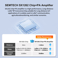 Module LoRa DX-LR35-900M30S SX1262 30dBm 868/915MHz, émetteur-récepteur RF sans fil SPI haute puissance à longue portée de 10 km avec PA intégré