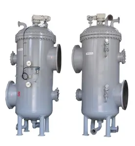 continuously fluid flow simple maintenance Gravity impurity brush self cleaning filter for large refining