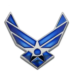 Nenhum MOQ atacado metal auto emblemas do carro de metal logotipo personalizado/carro emblema/carro emblema da força Aérea
