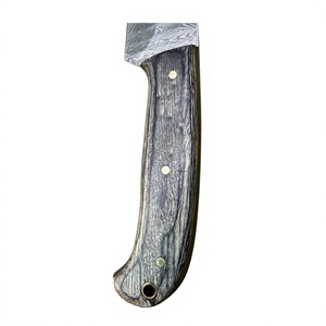 Cuchillo de acero de Damasco con mango de madera, borde liso, herramienta de corte multiusos, cuchillos para venta en línea a bajo precio. - Product Image 4