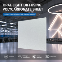 Plaque diffuseur PC blanc laiteux en polycarbonate à émission lumineuse uniforme anti-reflet  Impact des panneaux LED sur les abat-jour de lampes
