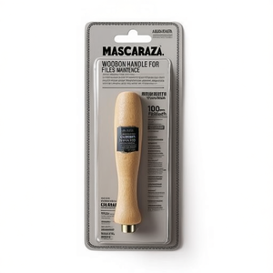 Wooden Handle for <b>Files</b> Maintenance 100mm Length Ergonomic Design - Product Image 2