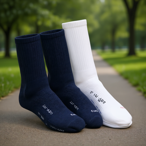 Calcetines Deportivos Fozter, Largos, de Algodón y Bambú, Cómodos, Absorbentes de Sudor, con Impresión Digital, Unisex para Adultos, de Verano - Product Image 2