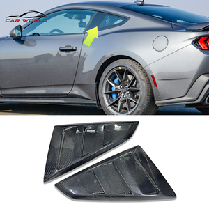 2024 Carbon Fiber <b>Window</b> Louvers High Material Real Carbon Side <b>Window</b> <b>Cover</b> Quarter Side <b>Window</b> Stylish Rear Ducktail - Product Image 2