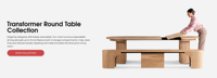 Table de travail extensible moderne similaire à l'Icon, avec panneau en bois, mobilier de bureau conçu pour le bureau à domicile ou comme bureau informatique