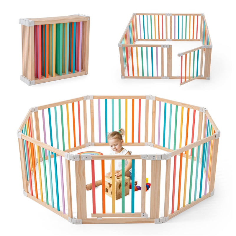 Round Baby Playpen Safe, Foldable Fun for Toddlers