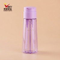 Nouvelle bouteille vide en plastique à double tube pour shampoing et gel douche, 300/400/500 ml, idéale pour les colorations capillaires