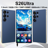 Teléfono Inteligente S26 Ultra 16GB+1TB 5G, Versión Global, Android 15, Deca-Core, Desbloqueado, Teléfonos Móviles CDMA Desbloqueados