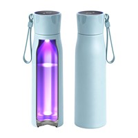 Produits pour la maison intelligente, bouteille d'eau intelligente, bouteille d'eau autonettoyante UV, gobelets à double paroi en acier inoxydable sous vide