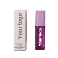 Lipgloss met aangepaste logo, fruitgeur, hydraterend, glanzend, lipbalsem, natuurlijke biologische transparante fruitlipolie