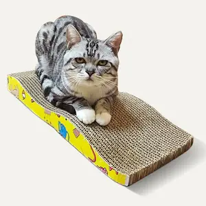 Papan Penggaruk Kucing Rumah Kucing Premium Kardus Penggaruk Kucing Ramah Lingkungan