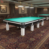 Mesa de Billar Rusa de 12 pies Stellarway Manufacturer con Pizarra Azul Jiujiang, Cojín de Acero y Madera Sólida - Venta al por Mayor de Fábrica, Personalización OEM
