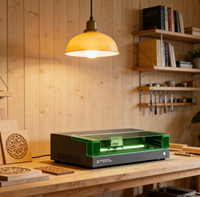 Grabador Láser de Diodo Encapsulado XTool S1 20W, Máquina de Grabado y Corte Láser CNC de Alta Precisión, Paquete Básico para Madera y Metal