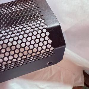 Kim loại lưới loa nướng Bìa lưới trang trí lưới tản nhiệt cán nguội tấm lỗ tròn đục lỗ kim loại OEM mô hình 001 - Product Image 2